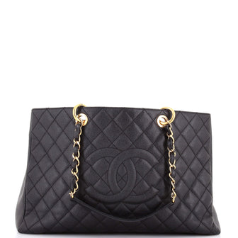 Chanel Grand Shopping Tote Quilted Caviar XL