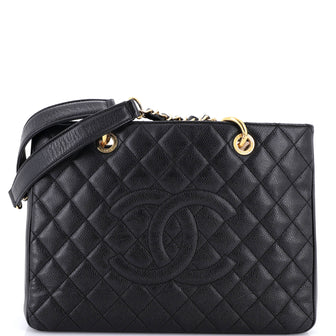 Chanel Grand Shopping Tote Quilted Caviar