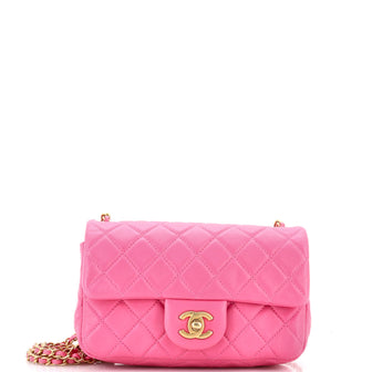 Chanel Pearl Crush Flap Bag Quilted Lambskin Mini