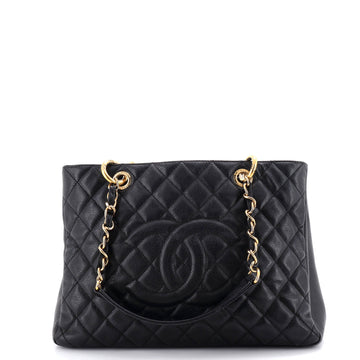 Chanel Grand Shopping Tote Quilted Caviar