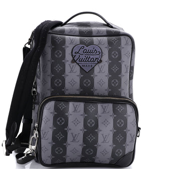 Louis Vuitton Nigo Utilitary Backpack Limited Edition Stripes Monogram Eclipse Canvas