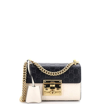 Gucci Padlock Shoulder Bag Guccissima Leather Small