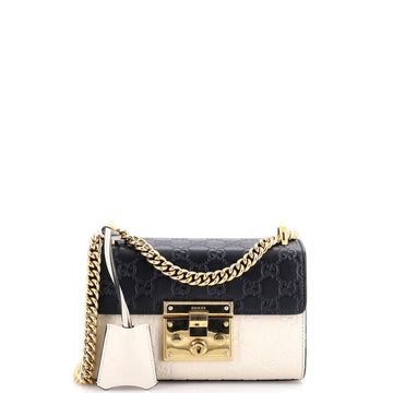 Gucci Padlock Shoulder Bag Guccissima Leather Small