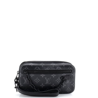 Louis Vuitton Pochette Volga Monogram Eclipse Canvas