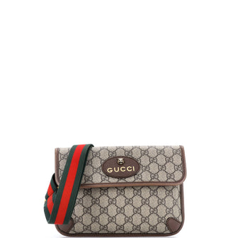 Gucci Neo Vintage Flap Belt Bag GG Coated Canvas