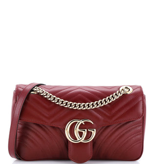Gucci GG Marmont Flap Bag Matelasse Leather Medium