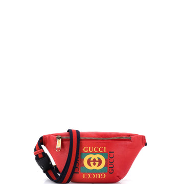 Gucci Logo Belt Bag Printed Leather Small
