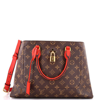 Louis Vuitton Flower Tote Monogram Canvas with Leather
