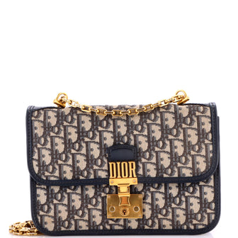 Christian Dior Dioraddict Flap Bag Oblique Canvas Medium