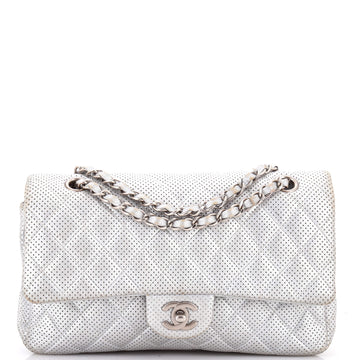 Chanel Classic Double Flap Bag Quilted Perforated Lambskin Medium