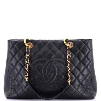 Chanel Grand Shopping Tote Quilted Caviar