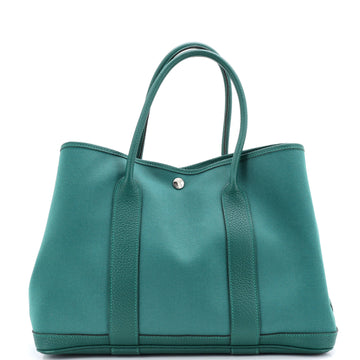 Hermes Garden Party Tote Toile and Leather 36