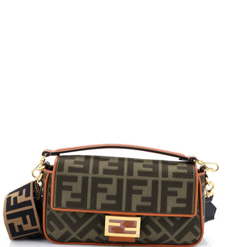 Fendi Baguette NM Bag Zucca Embroidered Canvas Medium