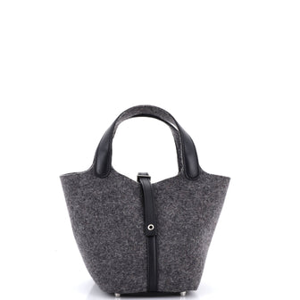 Hermes Picotin Lock Bag Felt with Leather PM