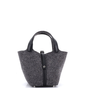 Hermes Picotin Lock Bag Felt with Leather PM