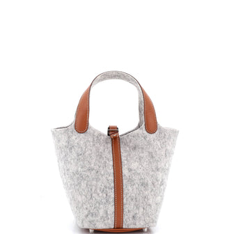 Hermes Picotin Lock Bag Felt with Leather PM