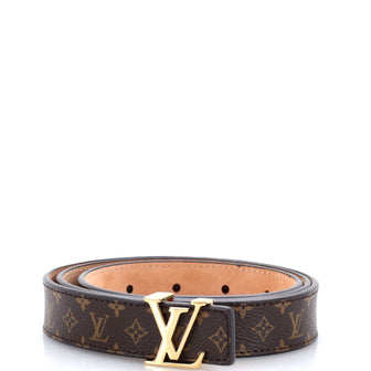 Louis Vuitton LV Initiales Belt Monogram Canvas Thin
