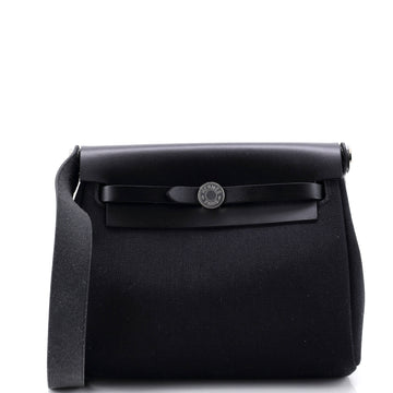 Hermes Herbag Zip Toile and Leather 20