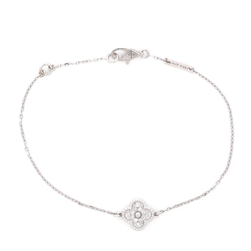 Van Cleef & Arpels Sweet Alhambra Bracelet 18K White Gold and Diamonds