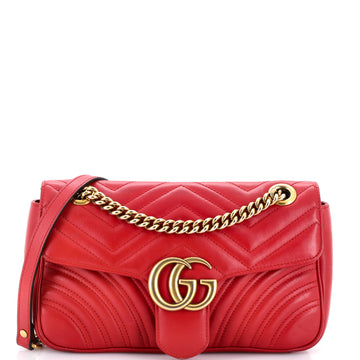 Gucci GG Marmont Flap Bag Matelasse Leather Medium