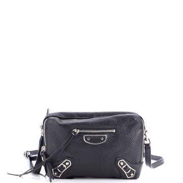 Balenciaga Classic Studs Chain Reporter Crossbody Bag Leather XS