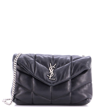 Saint Laurent Loulou Puffer Shoulder Bag Quilted Leather Mini