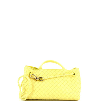 Bottega Veneta Andiamo East West Top Handle Bag Intrecciato Nappa Small