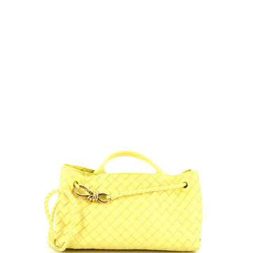 Bottega Veneta Andiamo East West Top Handle Bag Intrecciato Nappa Small