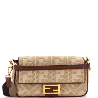 Fendi Baguette NM Bag Zucca Embroidered Canvas Medium
