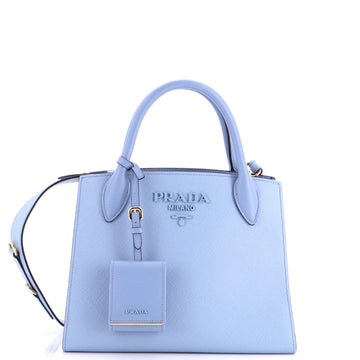 Prada Monochrome Tote Saffiano with City Calf Small