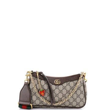 Gucci Ophidia Charm Shoulder Bag GG Coated Canvas Small