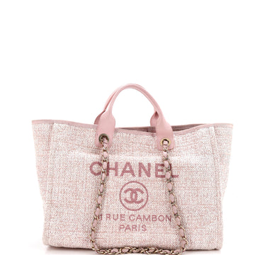 Chanel Deauville Tote Raffia with Glitter Detail Medium