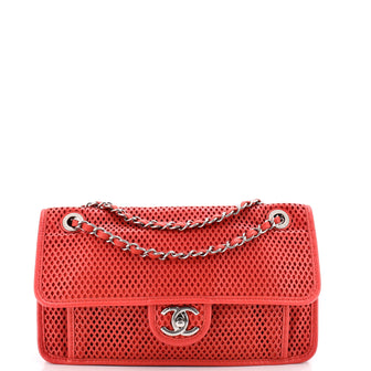 Chanel Up In The Air Flap Bag Perforated Leather Medium