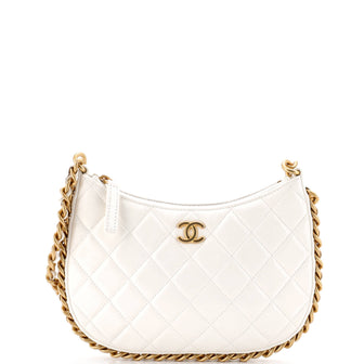 Chanel CC Chain Around Hobo Quilted Lambskin