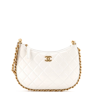 Chanel CC Chain Around Hobo Quilted Lambskin