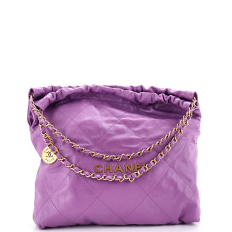 Chanel 22 Chain Hobo Quilted Calfskin Medium