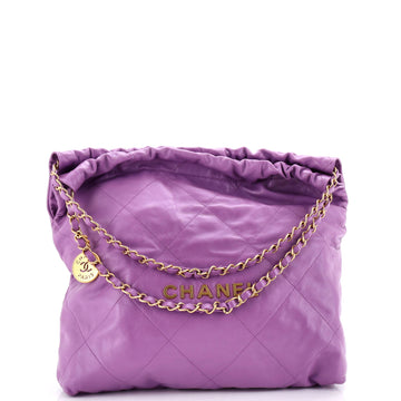 Chanel 22 Chain Hobo Quilted Calfskin Medium