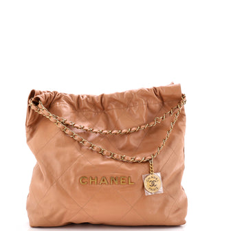 Chanel 22 Chain Hobo Quilted Calfskin Medium