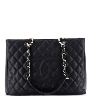 Chanel Grand Shopping Tote Quilted Caviar