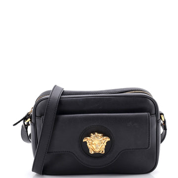 Versace La Medusa Flap Pocket Camera Bag Leather Small