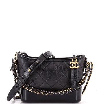 Chanel Gabrielle Hobo Quilted Aged Calfskin Small