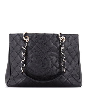 Chanel Grand Shopping Tote Quilted Caviar