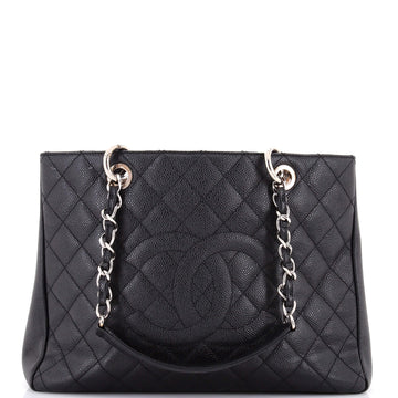 Chanel Grand Shopping Tote Quilted Caviar