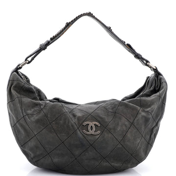 Chanel Outdoor Ligne Hobo Caviar Large