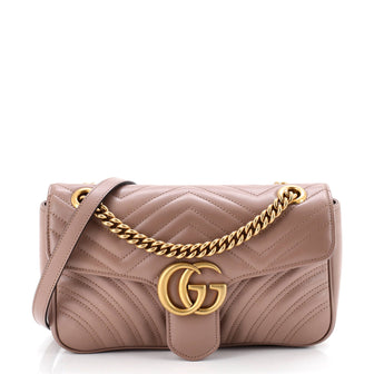 Gucci GG Marmont Flap Bag Matelasse Leather Medium
