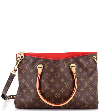 Louis Vuitton Pallas Tote Monogram Canvas with Leather