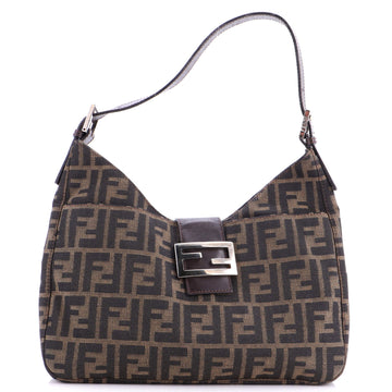 Fendi Vintage Shoulder Bag Zucca Canvas Medium