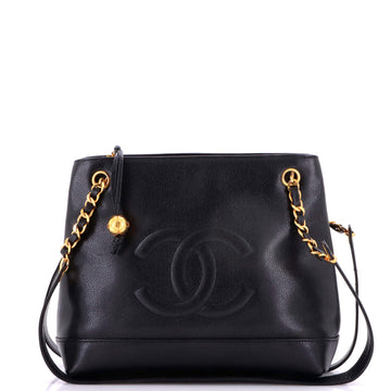 Chanel Vintage Timeless Chain Shoulder Bag Caviar Medium