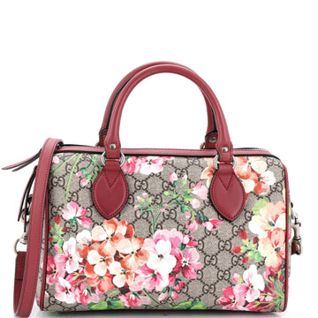 Gucci Convertible Boston Bag Blooms Print GG Coated Canvas Small