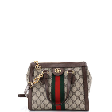 Gucci Ophidia Top Handle Tote GG Coated Canvas Small